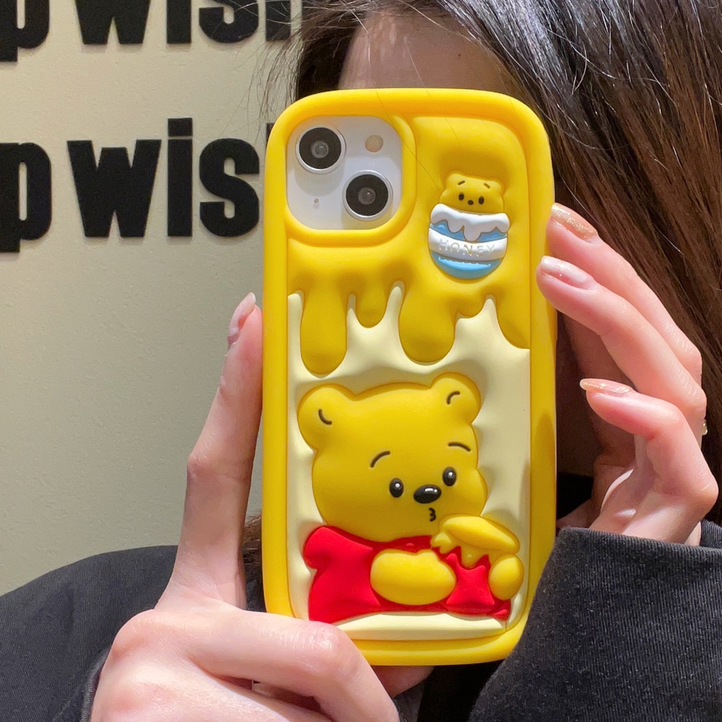 Ốp Điện Thoại Mềm Chống Sốc In Hình Gấu Pooh Hoạt Hình Dễ Thương Cho iPhone 14 14PRO max 13 12PRO max 13pro max 11