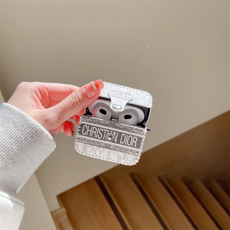 Vỏ Bảo Vệ Hộp Sạc Tai Nghe AirPods 1 / 2 AirPods 3 Air-pods Pro 3 Bằng Chất Liệu Da Cứng