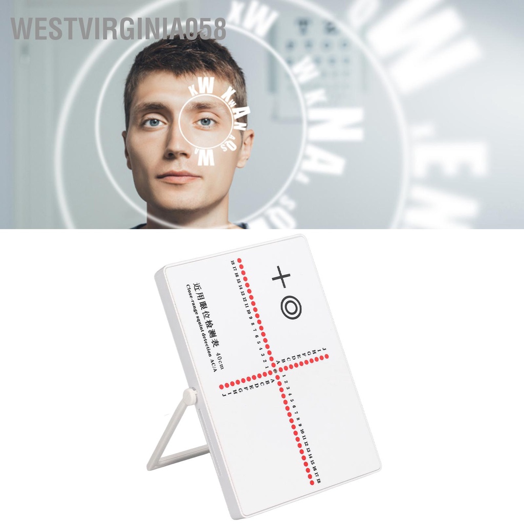 Westvirginia058 Công cụ kiểm tra đo thị lực AC/A Kiểm Bảng lác với giá đỡ ba chân
