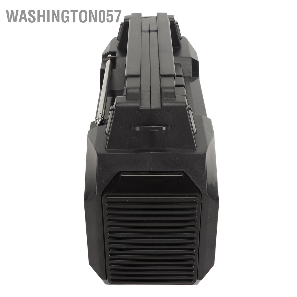 Washington057 Loa Bluetooth năng lượng mặt trời di động Đài FM có giá đỡ điện thoại Đầu đọc thẻ lưu trữ siêu nhỏ cho du lịch ngoài