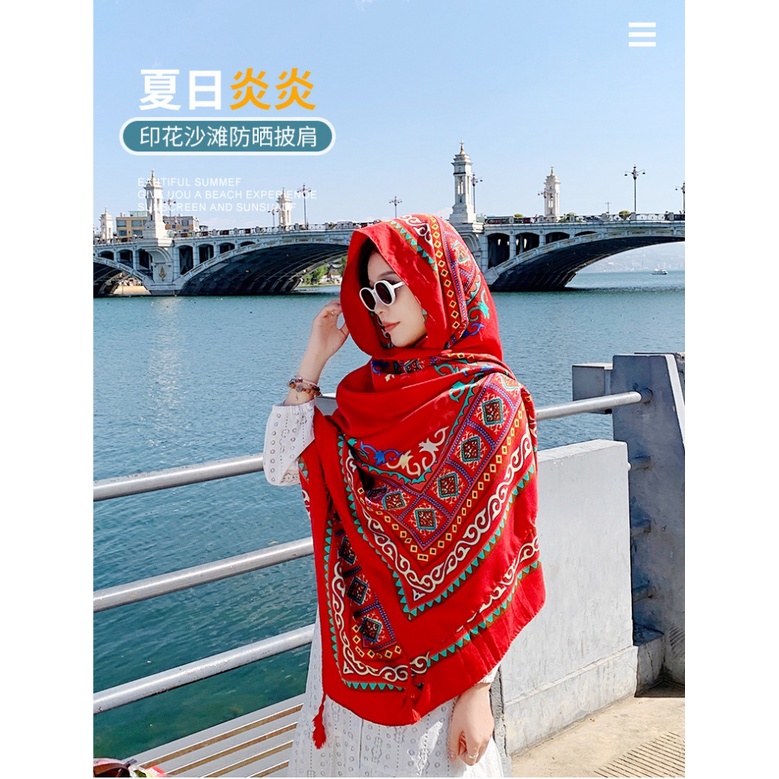 Khăn Choàng Đi Biển Chống Nắng Thời Trang