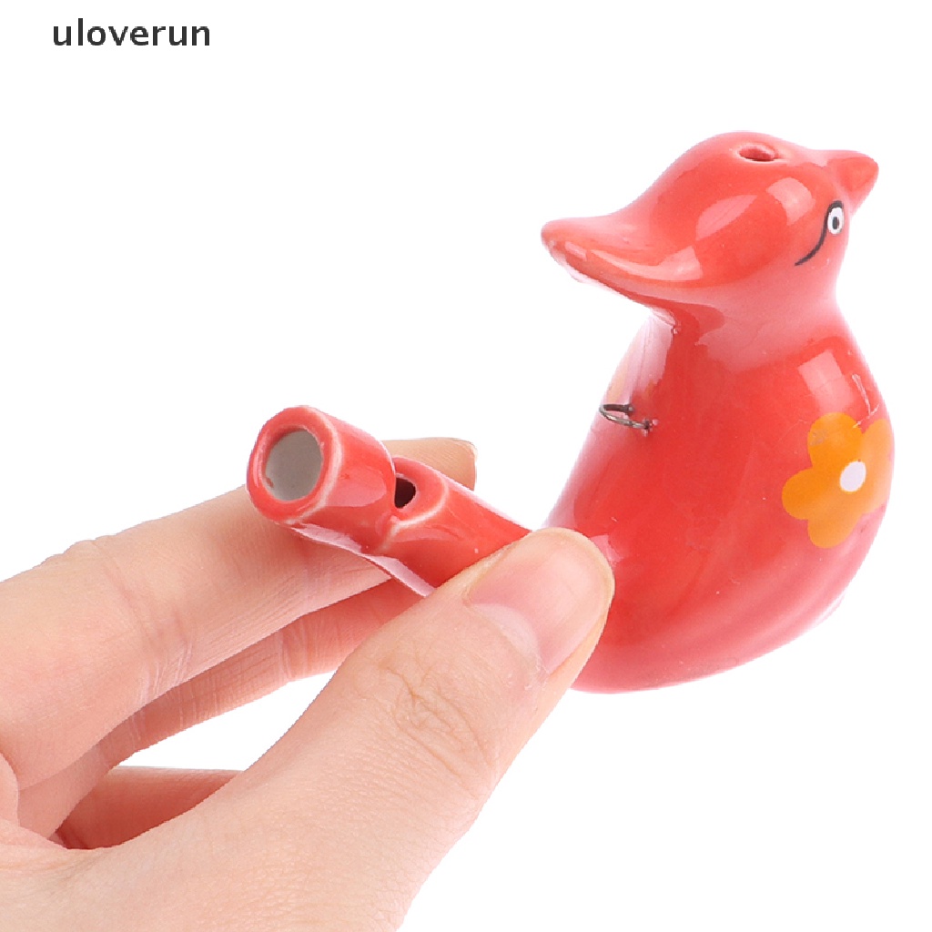 1 Còi Thổi Nước Hình Chú Chim Bằng Sứ Kèm Dây Đeo Độc Đáo