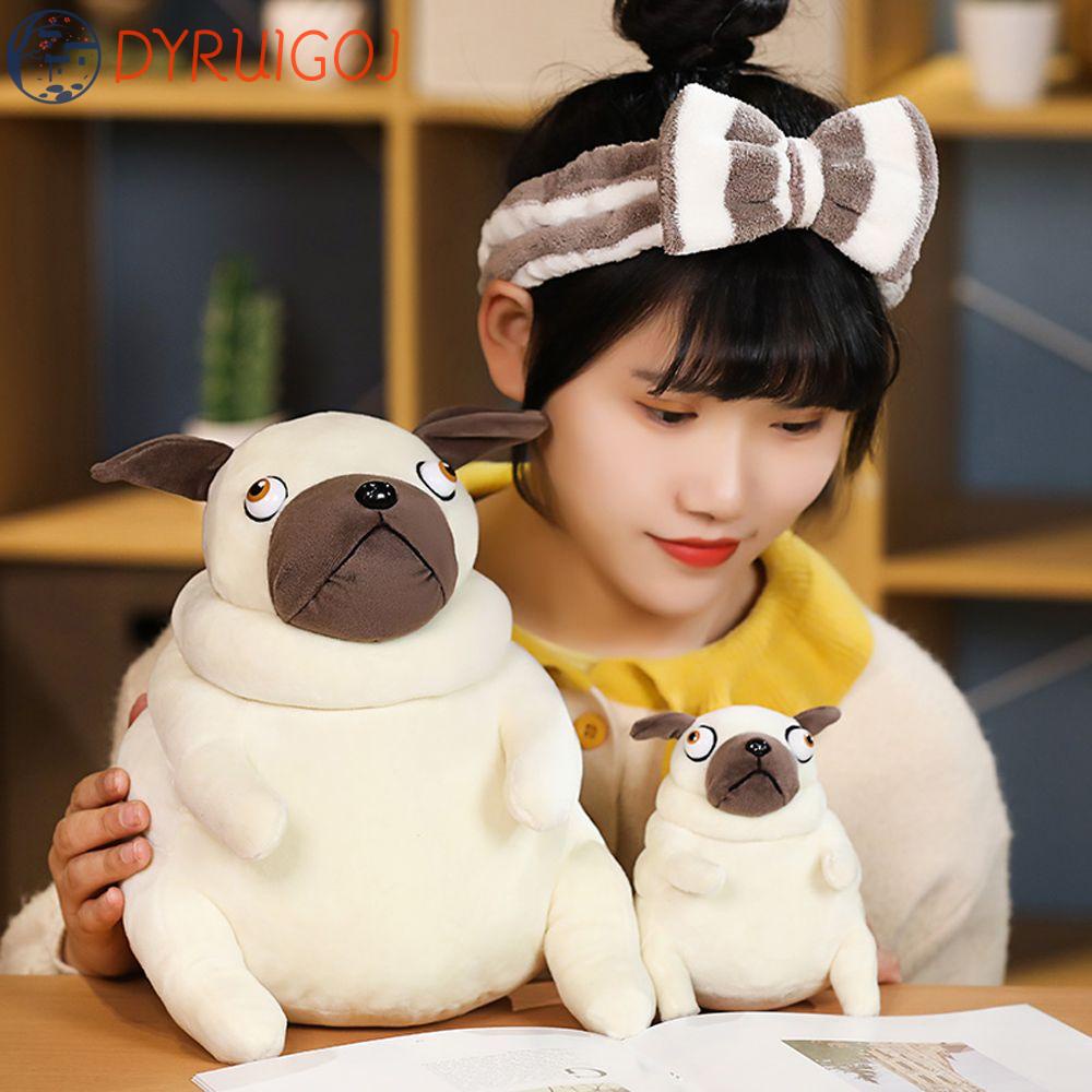 Đồ chơi nhồi bông Hình Chú Chó Pug Hoạt Hình Dễ Thương Trang Trí Nhà Cửa