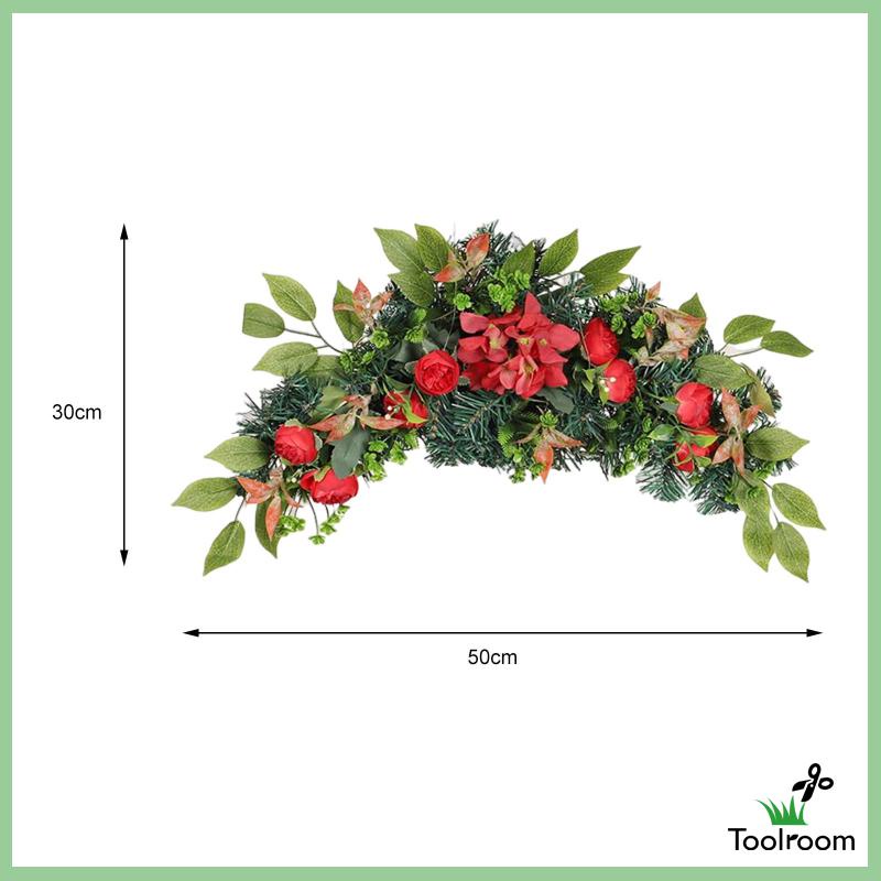 Vòng Hoa Nhân Tạo Gắn Cửa Trước Trang Trí Lễ Hội / Ngoài Trời