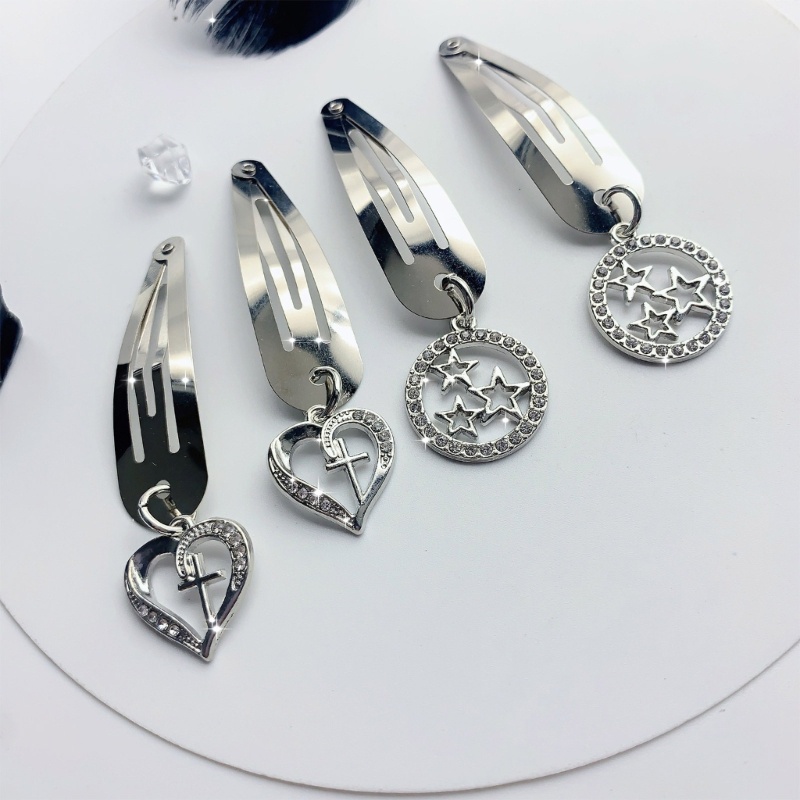 Kẹp Tóc Kim Loại Thiết Kế Hình Học Thanh Lịch Thời Trang Cho Nữ