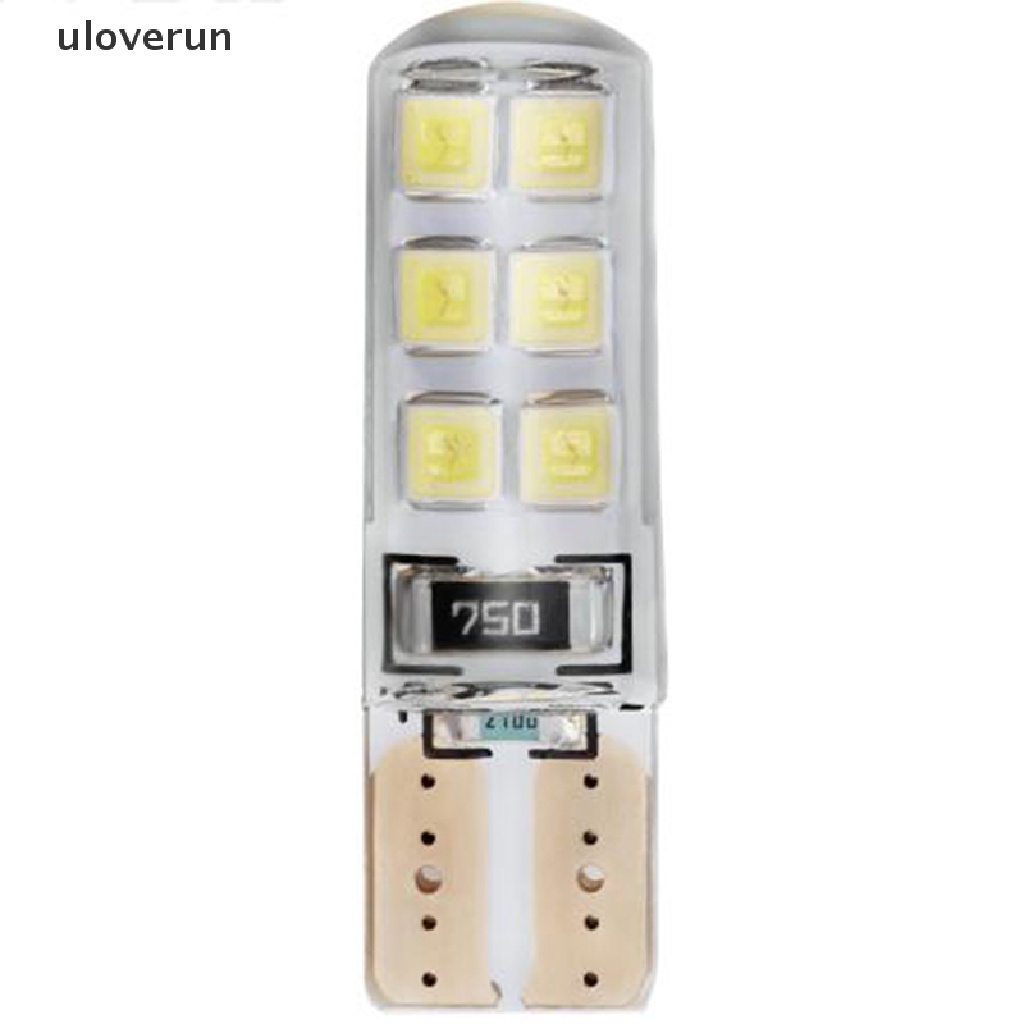 Set 10 Đèn Xenon T10 W5W 12-SMD 2835 Ánh Sáng Trắng Dành Cho Ô Tô