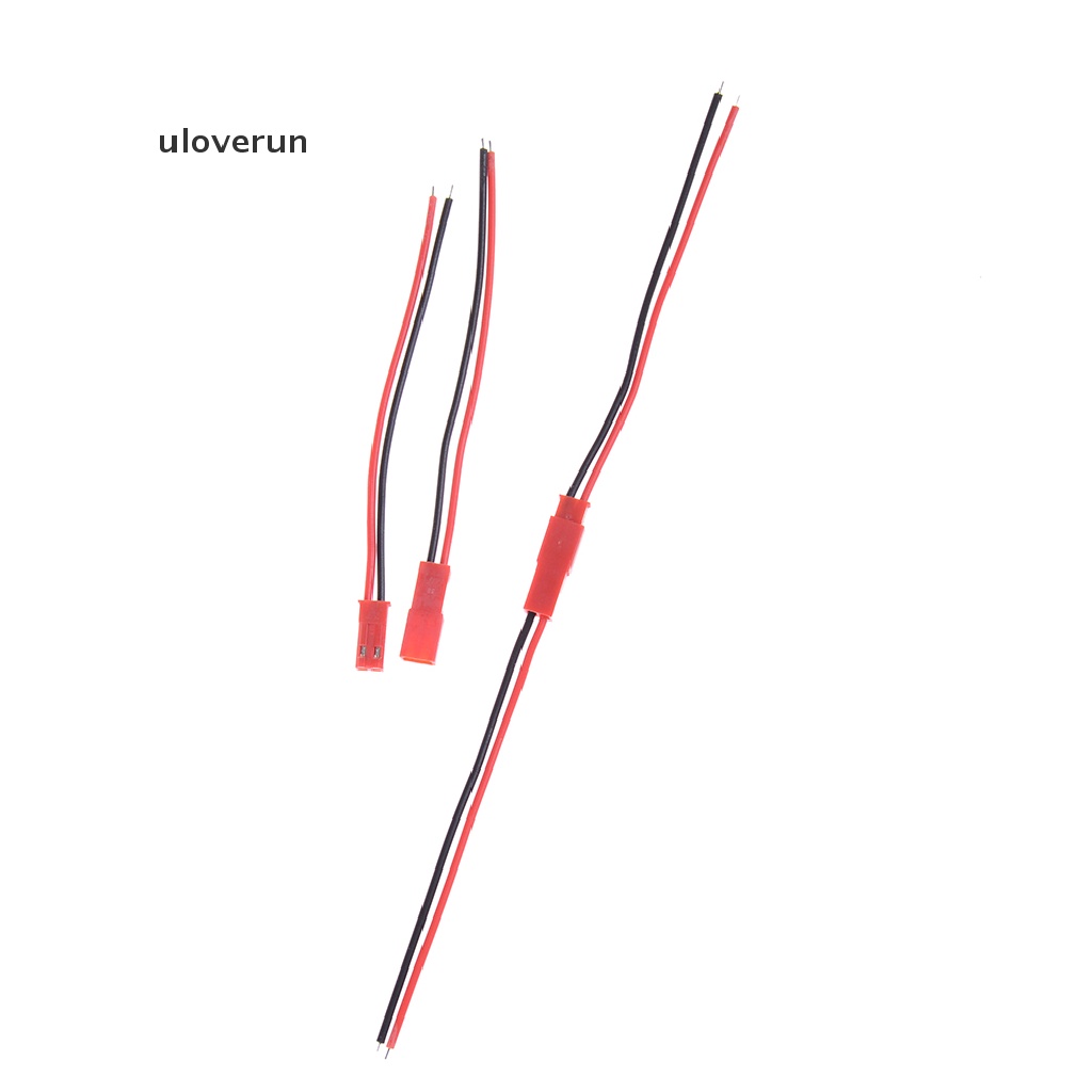 Set 10 Cặp Đầu Nối Dây Điện 2 Pin JST 100mm Pitch 2.54mm Male Và Female vn