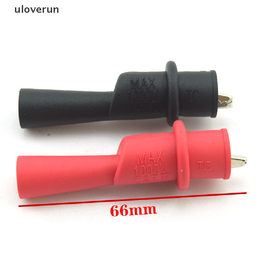 Uloverun 1 Cặp Kẹp Cá Sấu Thử Nghiệm Điện Vạn Năng Kế Dạng Kẹp Cá Sấu Thông Dụng