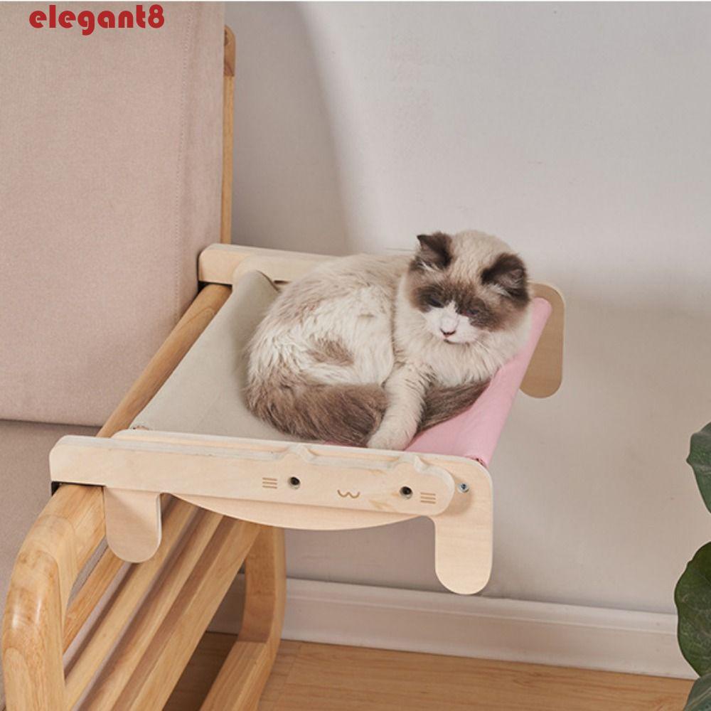 Võng Treo Bằng Gỗ Tiết Kiệm Không Gian Cho Mèo Cưng