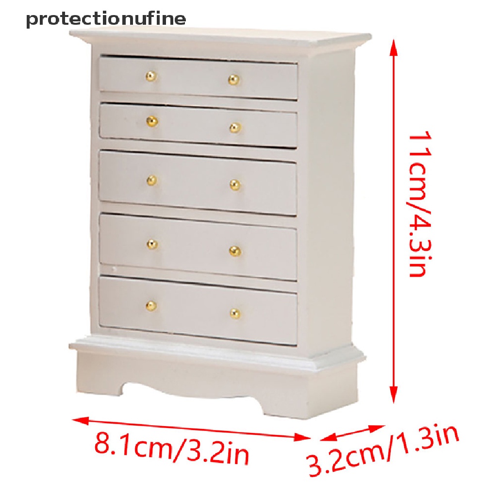 Mô Hình Tủ Quần Áo Đồ Chơi Búp Bê Tỉ Lệ 1: 12 PR3VN