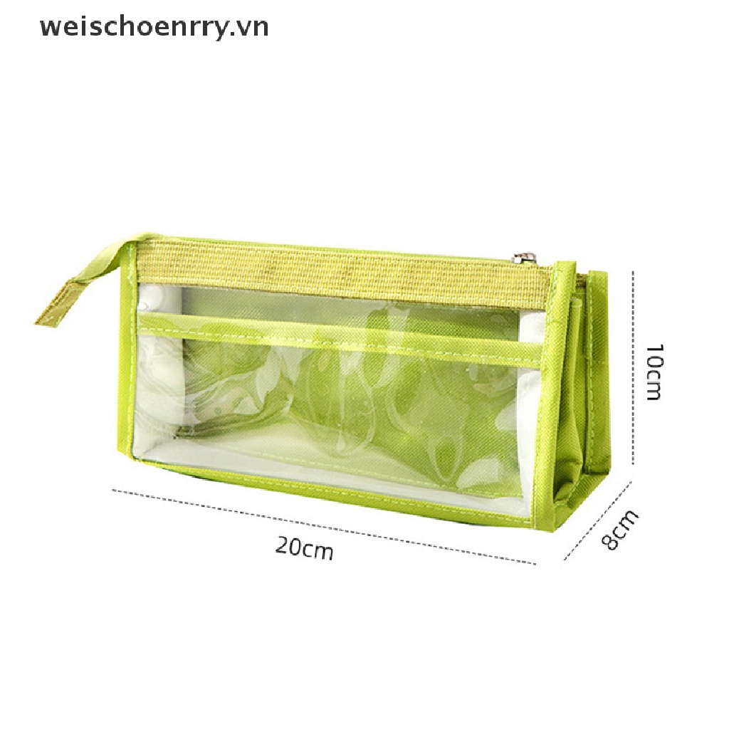 Túi Đựng Bút Chì Sức Chứa Lớn Trong Suốt Tiện Dụng