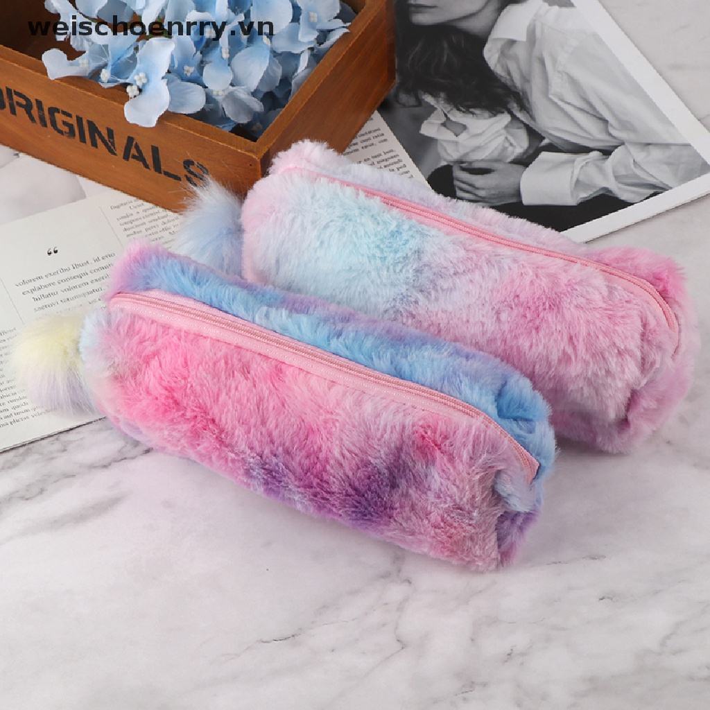 Túi Đựng Bút Phủ Lông Nhung Dùng Làm Quà Tặng