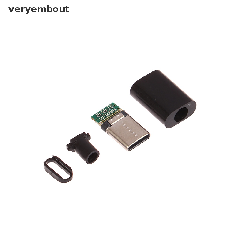 Set 5 Giắc Cắm Micro Usb Type C Kèm Vỏ Nhựa