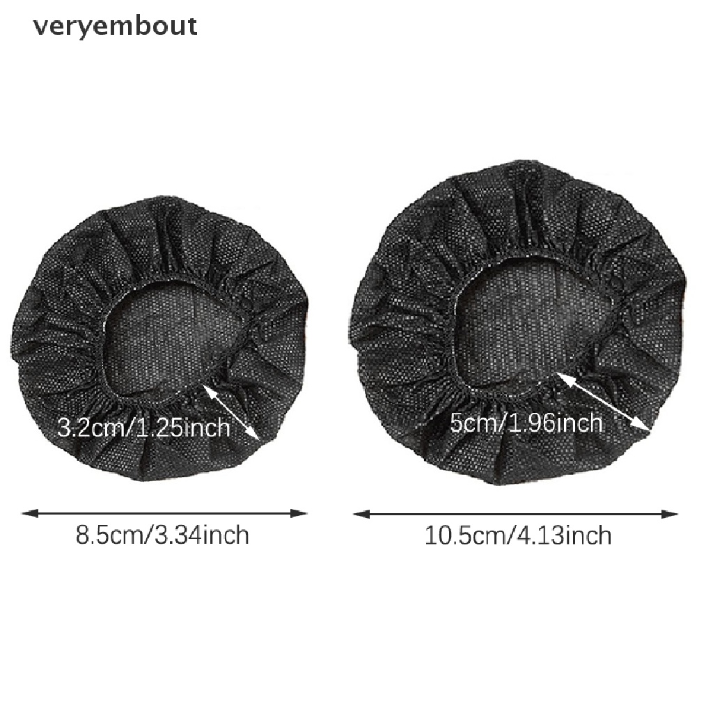 Set 20 Vỏ Bọc Tai Nghe Vệ Sinh Bằng Vải Không Dệt Co Giãn Sử Dụng Một Lần