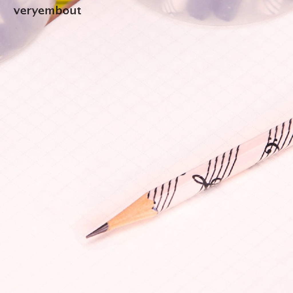 Set 12 Bút Chì + 12 Cây Bút Chì Hình Nốt Nhạc Dễ Thương