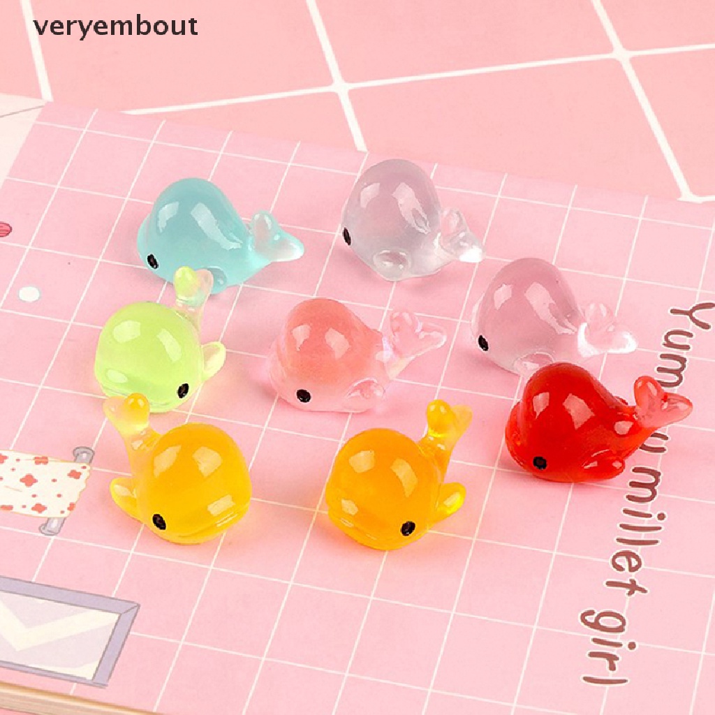 Bộ 5 Tượng Cá Heo Dạ Quang Trang Trí Sân Vườn