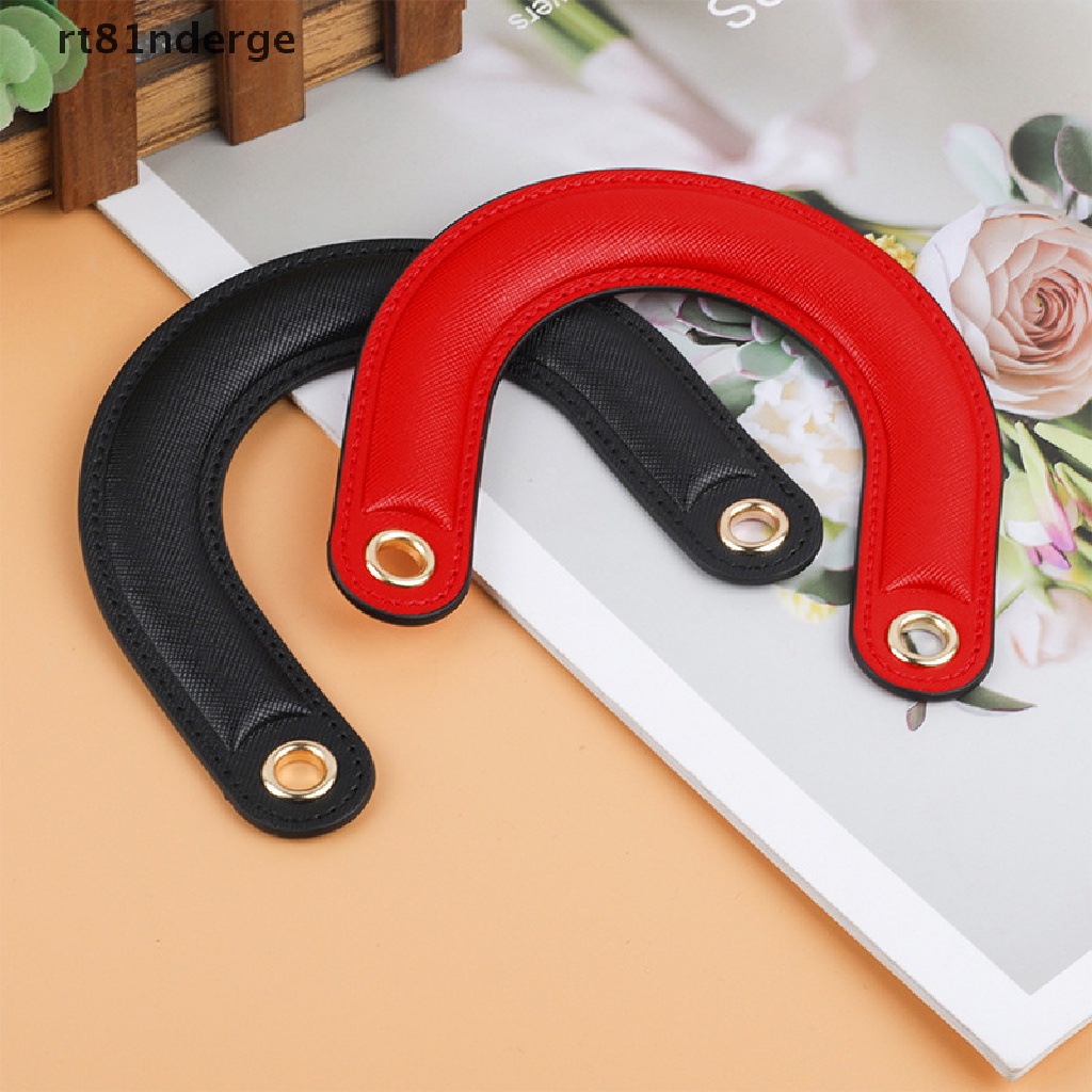 Tay Cầm Túi Xách Da PU Bán Nguyệt Thay Thế Màu Trơn Thời Trang Cho Nữ