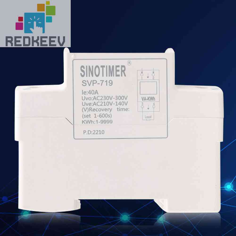 Rơ Le Điều Chỉnh Điện Áp SVP-719 Din 40A 63A 220V