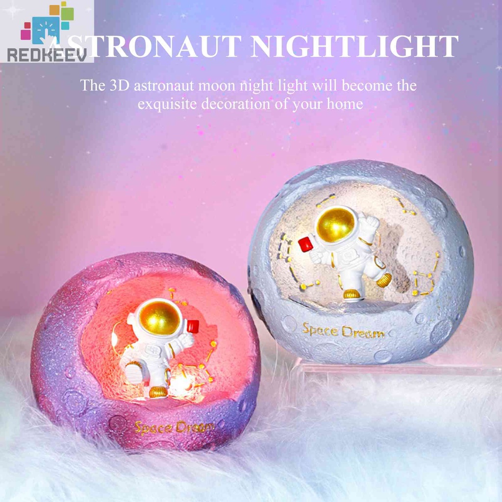 Đèn Ngủ Để Bàn Hình Phi Hành Gia 3D Nghệ Thuật