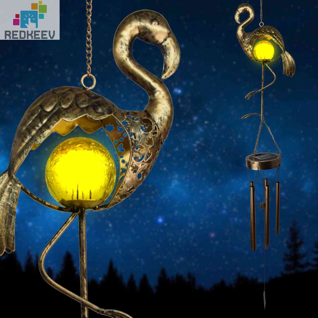 Chuông Gió Có Đèn LED Trang Trí Sân Vườn