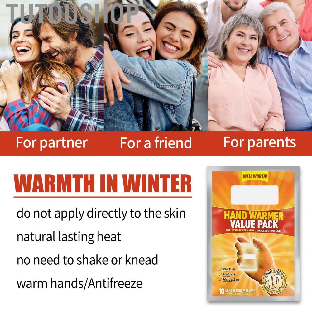 Tutoushop   Disposable hand warmer  winter cold protection portable and warm disposable heating warming baby stickers