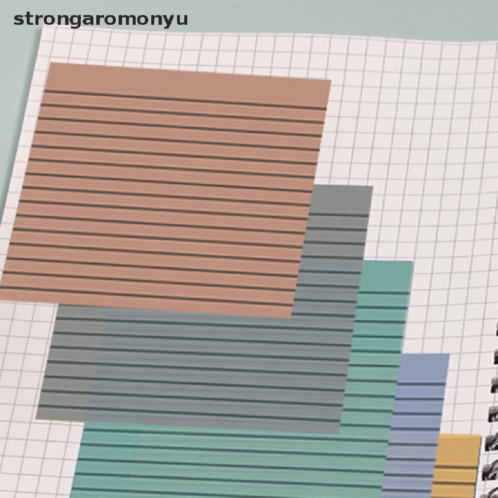 Bộ 50 Tờ Giấy Ghi Chú Ngang Trong Suốt Chống Thấm Nước Tiện Dụng Cho Học Sinh / Văn Phòng