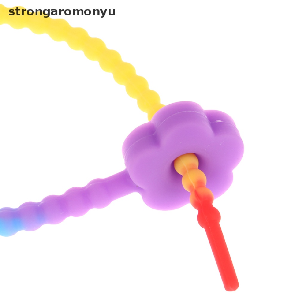 Set 5 Cuộn Dây Silicone Tự Khóa 21cm Màu Kẹo