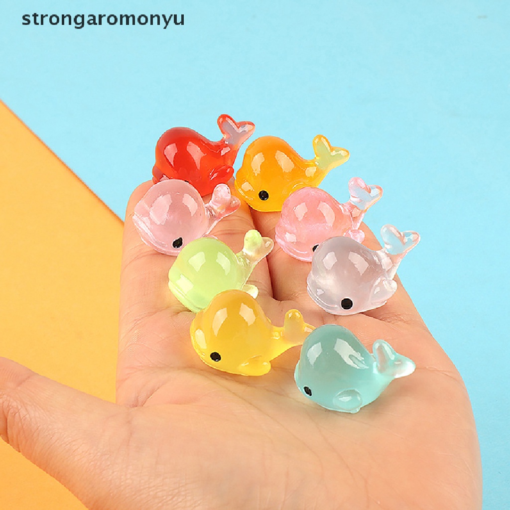 Set 5 Tượng Cá Heo Dạ Quang Trang Trí Sân Vườn