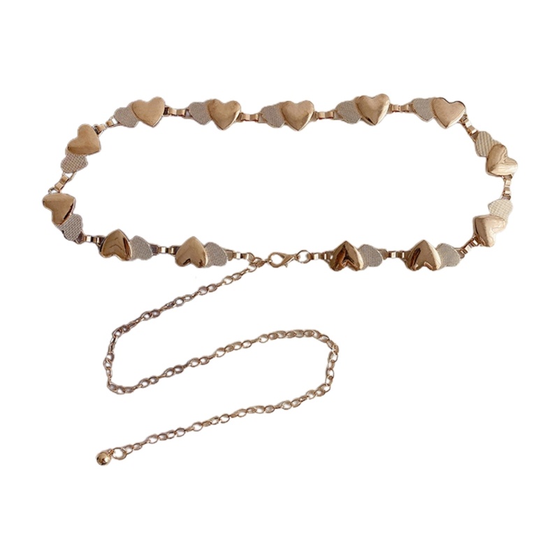 Dây Xích Đeo Hông Bằng Kim Loại Hình Trái Tim Phong Cách Punk Thời Trang Mùa Hè Cho Nữ