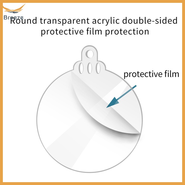 Set 20 Thẻ Treo Bằng Acrylic Trong Suốt Hình Bông Tuyết Có Lỗ Treo Trang Trí Cây Thông Giáng Sinh Diy