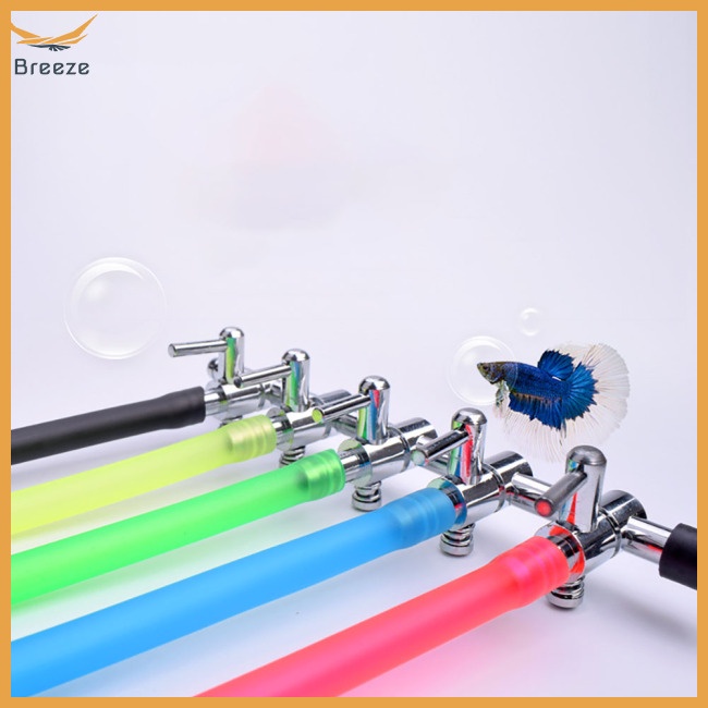 Ống Bơm Oxy Bằng Silicone Trong Suốt Màu Cầu Vồng Cho Bể Cá