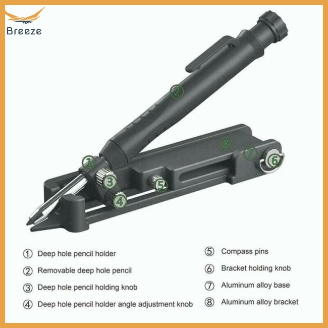 Dụng Cụ Đo Lường Làm Mộc Thiết Kế Dạng Kẹp Tùy Chỉnh Đa Năng Nhỏ Gọn