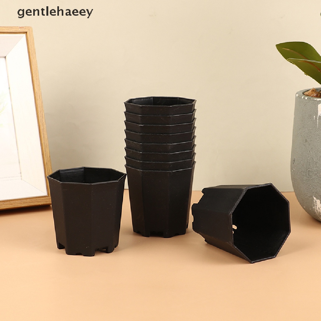 Set 10 Chậu Trồng Cây Hình Vuông Mini Trang Trí Sân Vườn