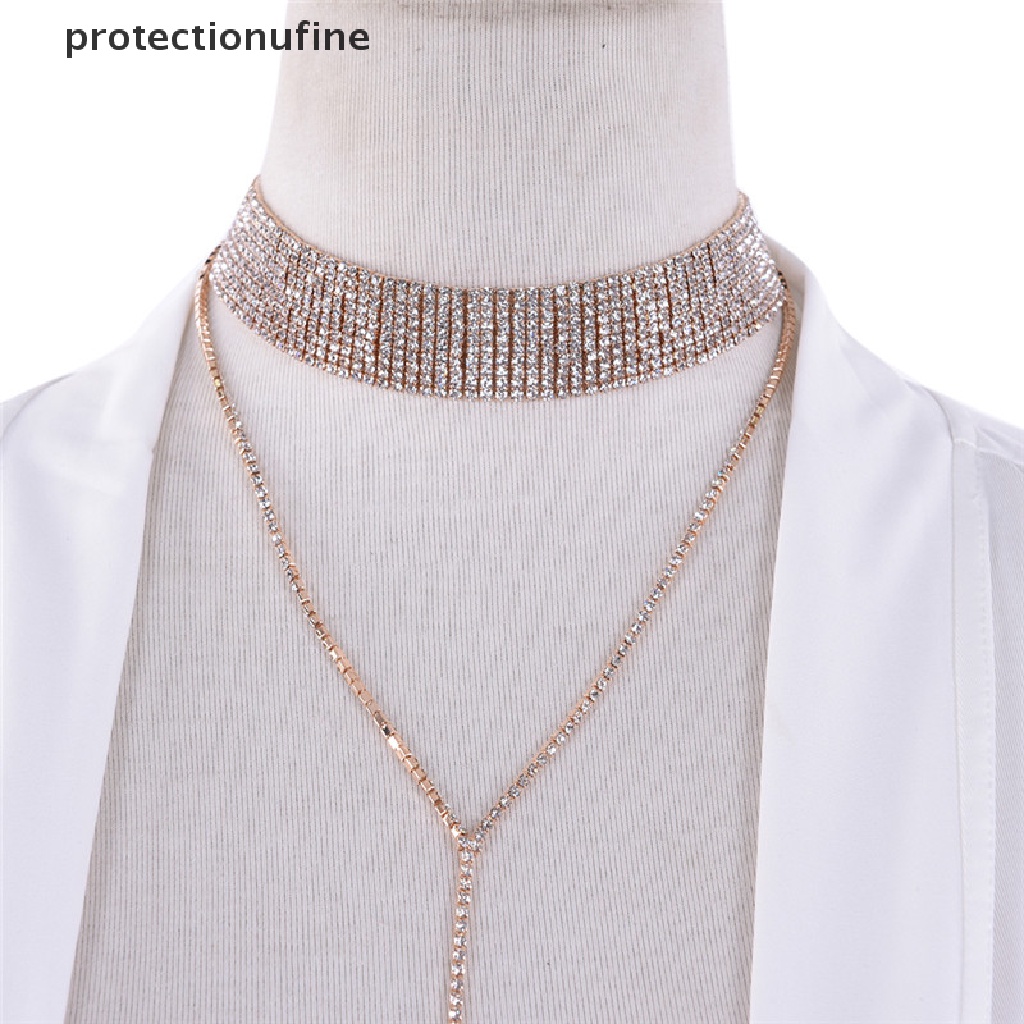 Vòng Cổ Choker Đính Đá Thời Trang PR3VN Cho Nữ