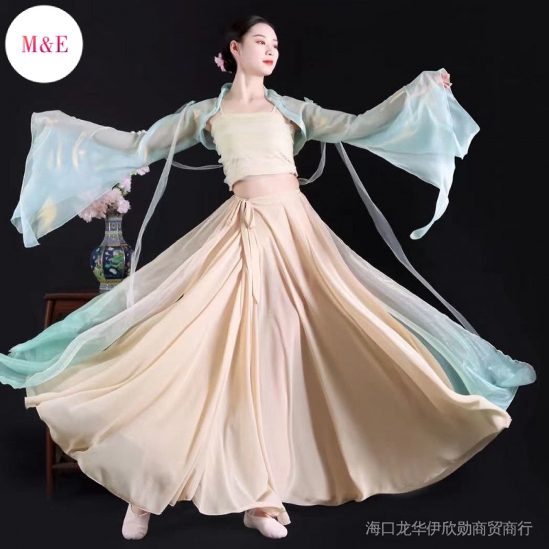 Đầm Sườn Xám Phối Khăn Choàng Chống Chói Hóa Trang Cổ Điển Cho Nữ Vải May Vá Chuyên Dụng Chất Lượng Cao