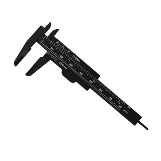 Double Scale 80MM Plastic Eyebrow Measuring Vernier Caliper Caliper Ruler,