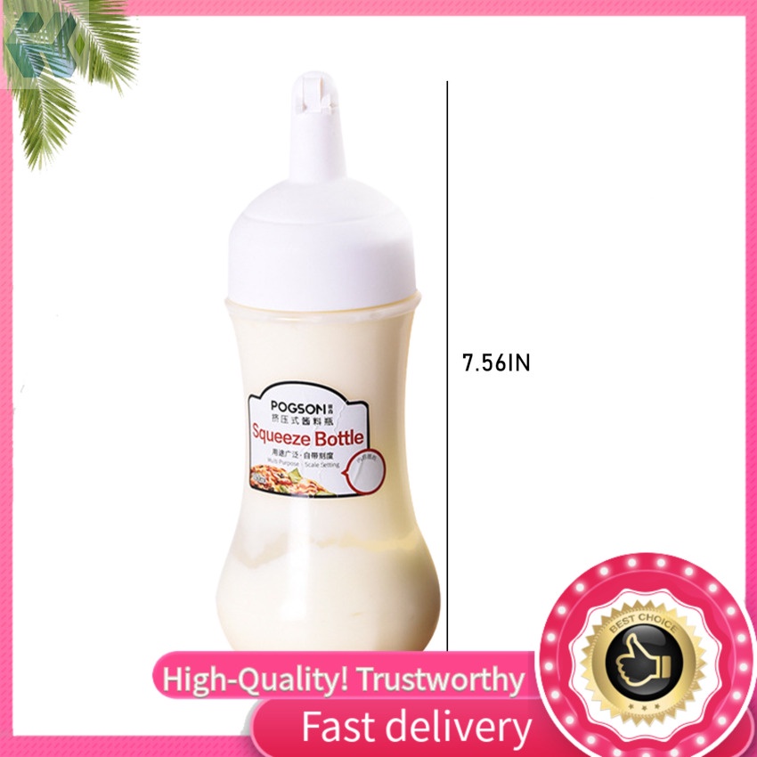 Bình Đựng Sốt / Mật Ong / Nước Sốt Bằng Nhựa Có Vòi Rót Tiện Dụng Cho Gia Đình