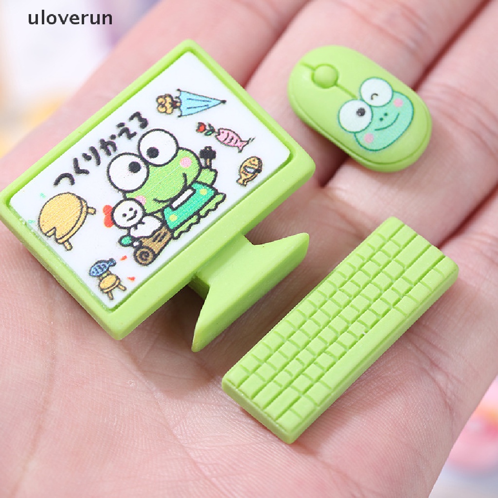 Uloverun Bộ Bàn Phím Và Chuột Mini Trang Trí Nhà Búp Bê vn