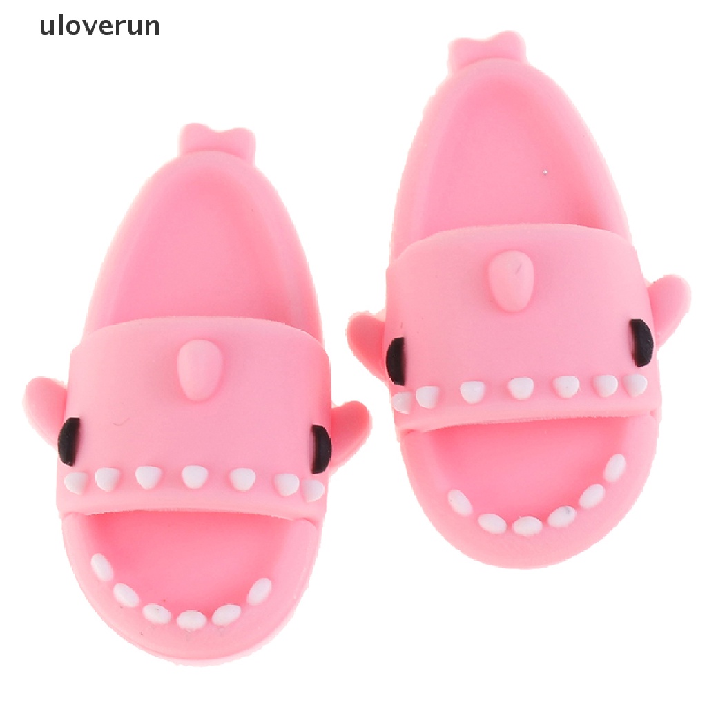1 Đôi Giày Hình Cá Mập Dễ Thương Cho Búp Bê Ob11 1 / 12 1: 12