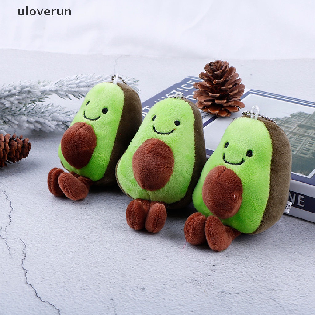 Uloverun Móc Khóa Hình Trái Bơ Nhồi Bông 13cm Đáng Yêu