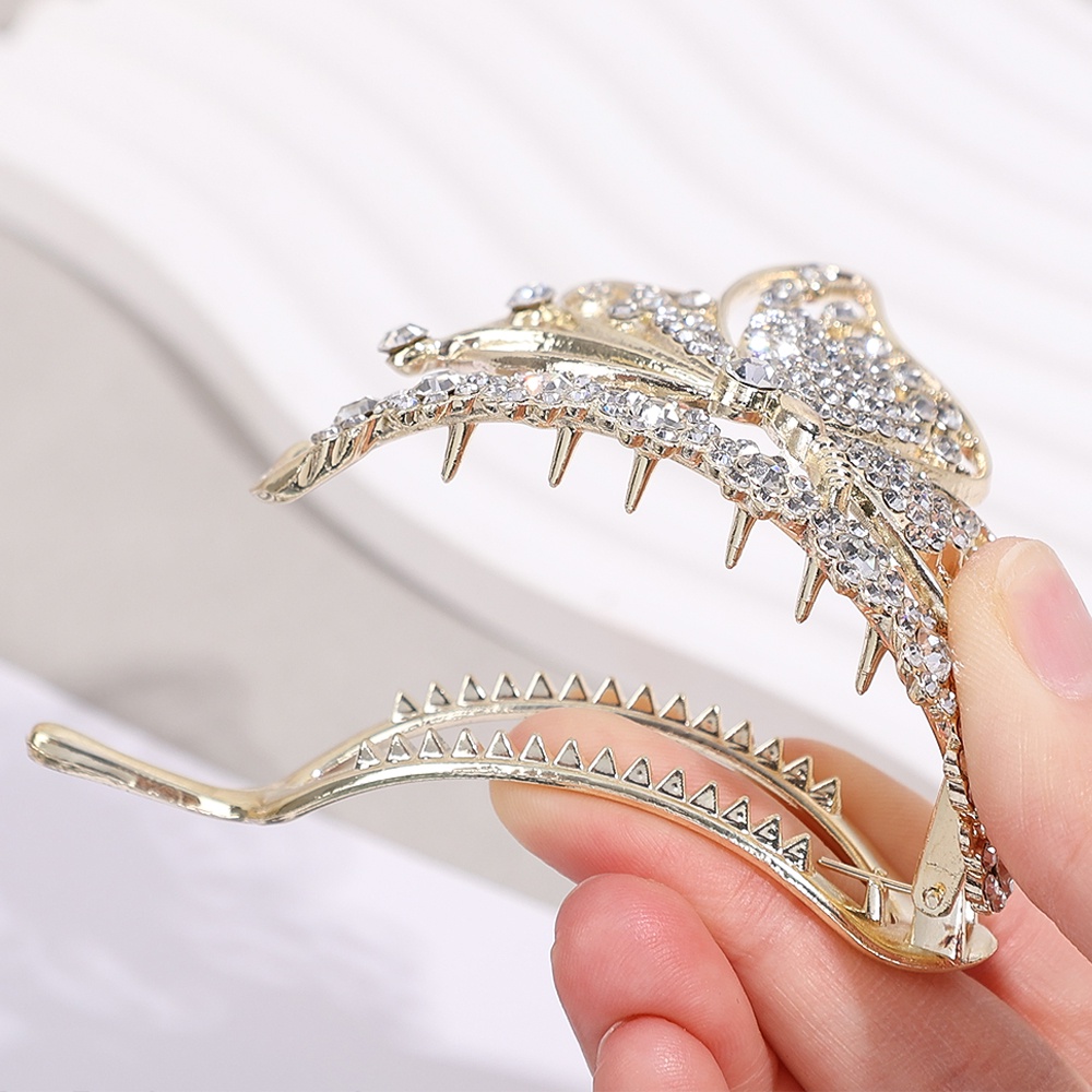 Kẹp Tóc Hình Vương Miện Đính Đá Phong Cách Trung Hoa Sang Trọng Cho Nữ