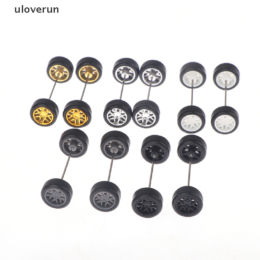1 Bộ Bánh Xe Cao Su Tỉ Lệ 1: 64 Dành Cho Mô Hình Xe Đua DIY