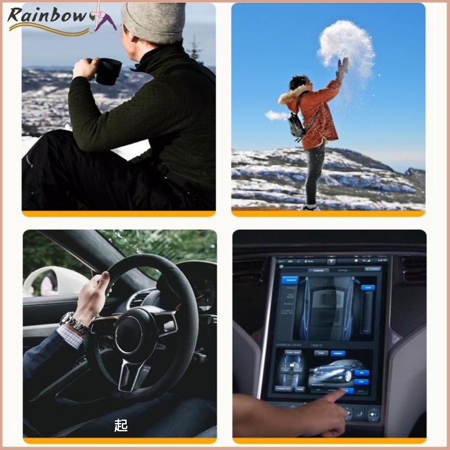 1 Đôi Găng Tay Giữ Ấm Mùa Đông Chống Trượt Có Thể Chạm Màn Hình Cảm Ứng