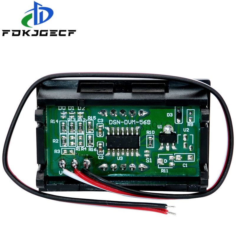 Vôn Kế Điện Tử Mini DC 0-100V 10A