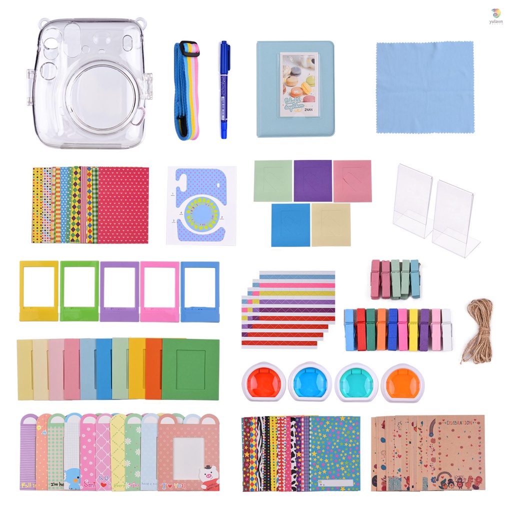 Bộ Phụ Kiện Máy Ảnh 17 Trong 1 Thay Thế Cho Fujifilm Instax Mini 11