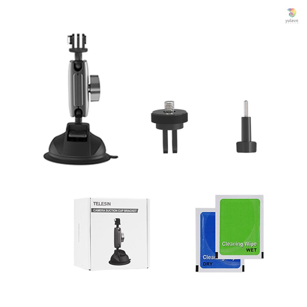 TELESIN Giá Đỡ TE-SUC-010 Bằng Hợp Kim Nhôm Hai Đầu Bi 1 / 4 Inch Thay Thế Cho Điện Thoại Thông Minh 11 10 9