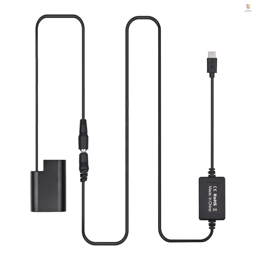 Dây Cáp PD USB Loại C Sang Pin DMW-DCC12 DMC-C-GH4K DC-Mw-BLF19 Thay Thế Cho Panasonic LUMIX DMC-Mc GH3 DMC-C4 DMC-C-C3K DMC-C GH4K DC GH5 DC-G9