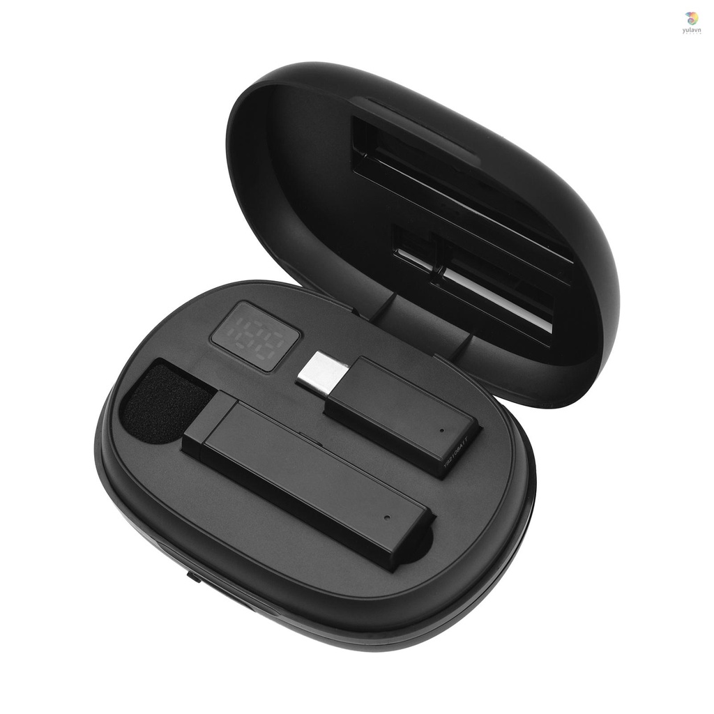 Hệ Thống Micro Mini Dạng Kẹp Chống Ồn Đa Hướng Thông Minh Kèm Hộp Sạc Thay Thế Cho Điện Thoại iOS Android