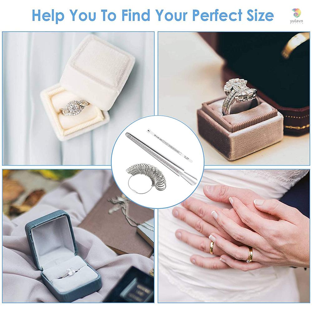Bộ Dụng Cụ Đo Kích Thước Nhẫn Bằng Nhôm Tiện Dụng