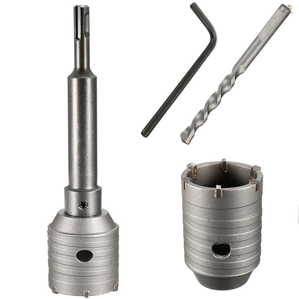 Mũi Khoan Lỗ Tường Xi Măng Bê Tông SDS Plus Shank 50mm 200mm Mới